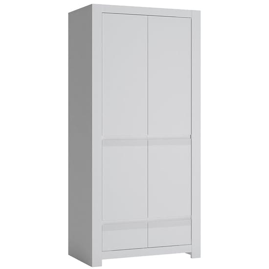 neka wooden 2 doors wardrobe alpine white