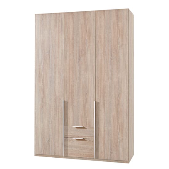 new york wooden 3 doors wardrobe oak