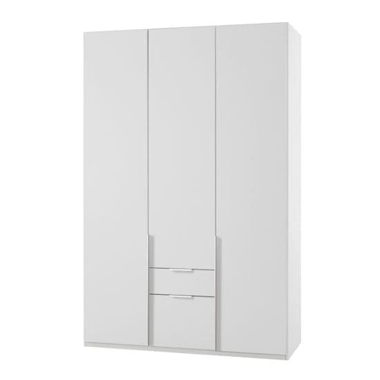 new york wooden 3 doors wardrobe white