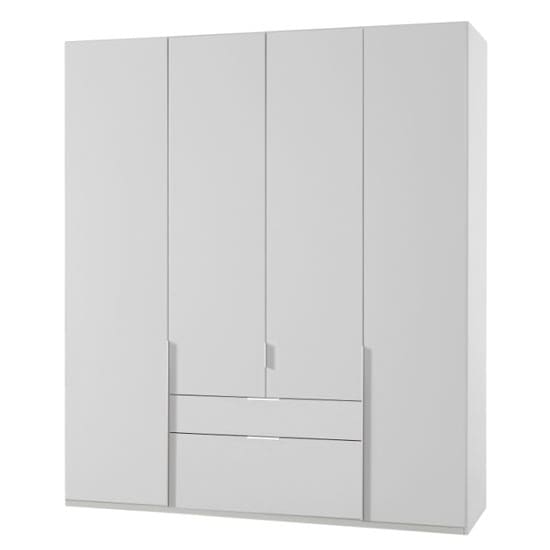 new york wooden 4 doors wardrobe white