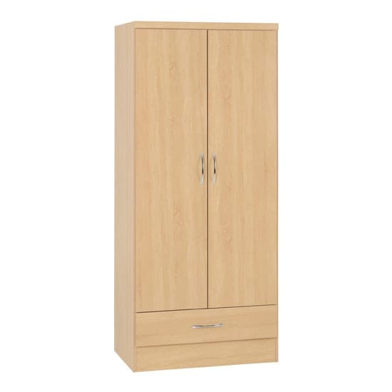 nunky wardrobe sonoma oak 2 doors 1 drawer