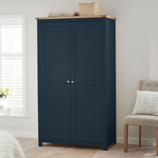 sandringhia 2 doors wardrobe oak blue