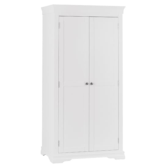 skokie 2 doors wardrobe classic white