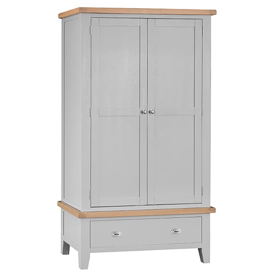 tyler 2 doors and 1 drawer wardrobe grey